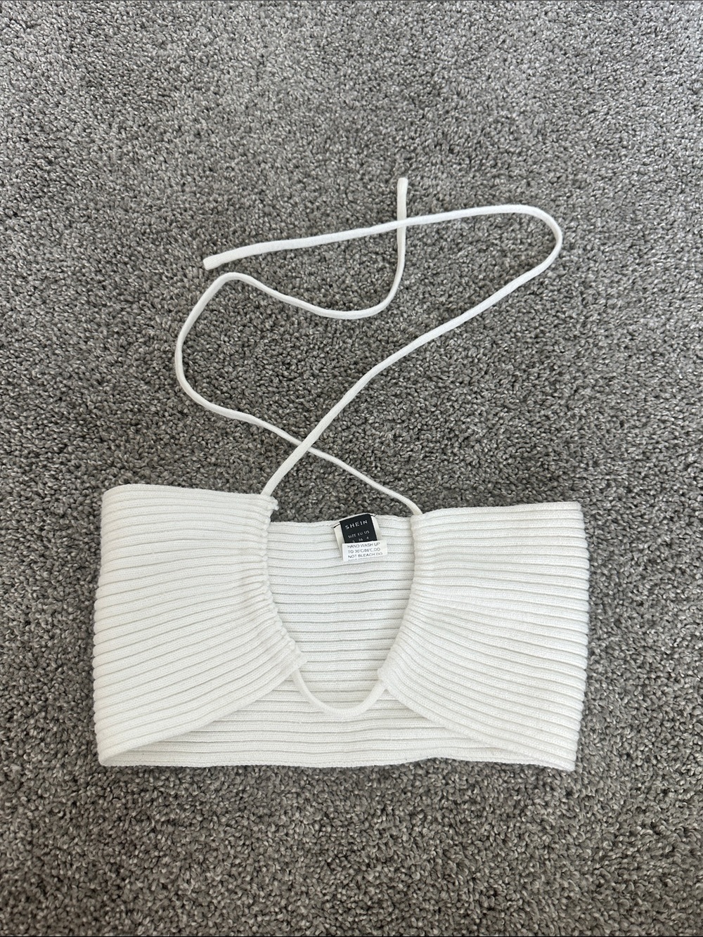 SHEIN Ribbed Knit Crop Top
